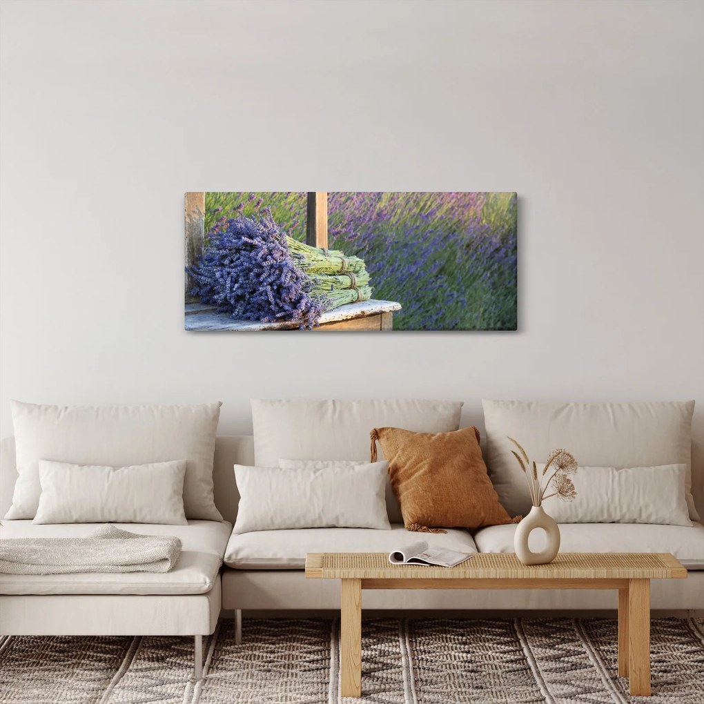 Kép - Levendula csokrok (120x50 cm)