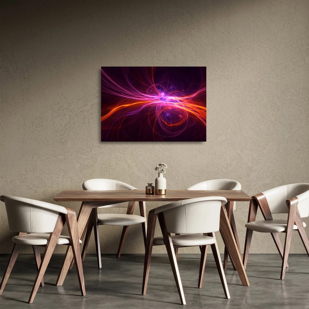 Modern absztrakció képe (üvegen) (70x50 cm)