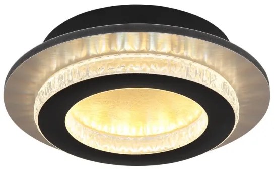 Globo 48042-12G - LED mennyezeti lámpatest JAYDEN LED/12W/230V, átmérő 20 cm, fekete