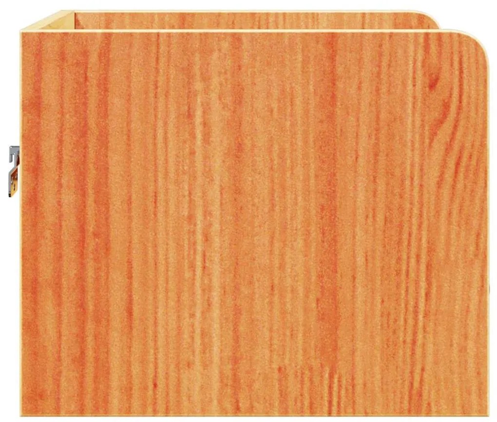 Éjjeli asztal 2 pcs Viaszbarna 38 x 36 x 29.5 cm Tömör fenyőfa
