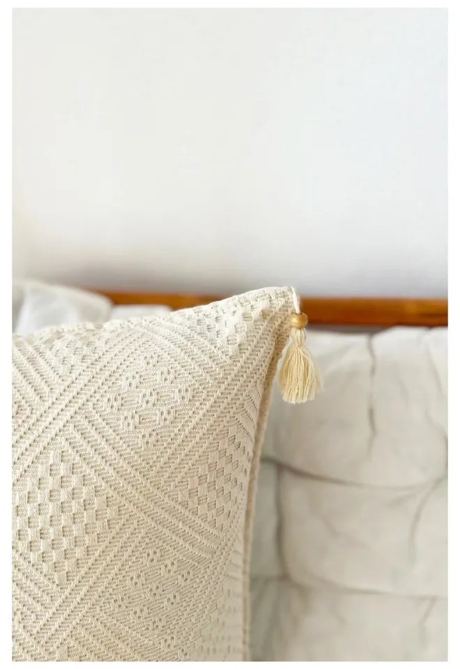Organikus pamut párnahuzat szett 4 db-os 43x43 cm Natural – Mila Home