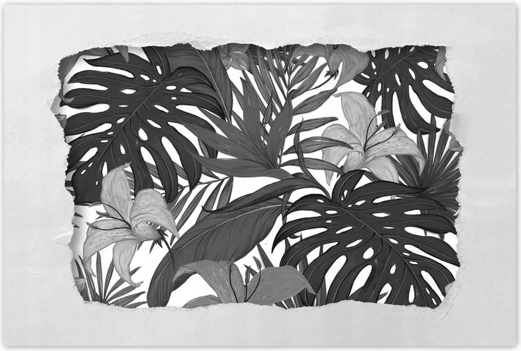 Poszter 60x40 Kék Monstera Blue