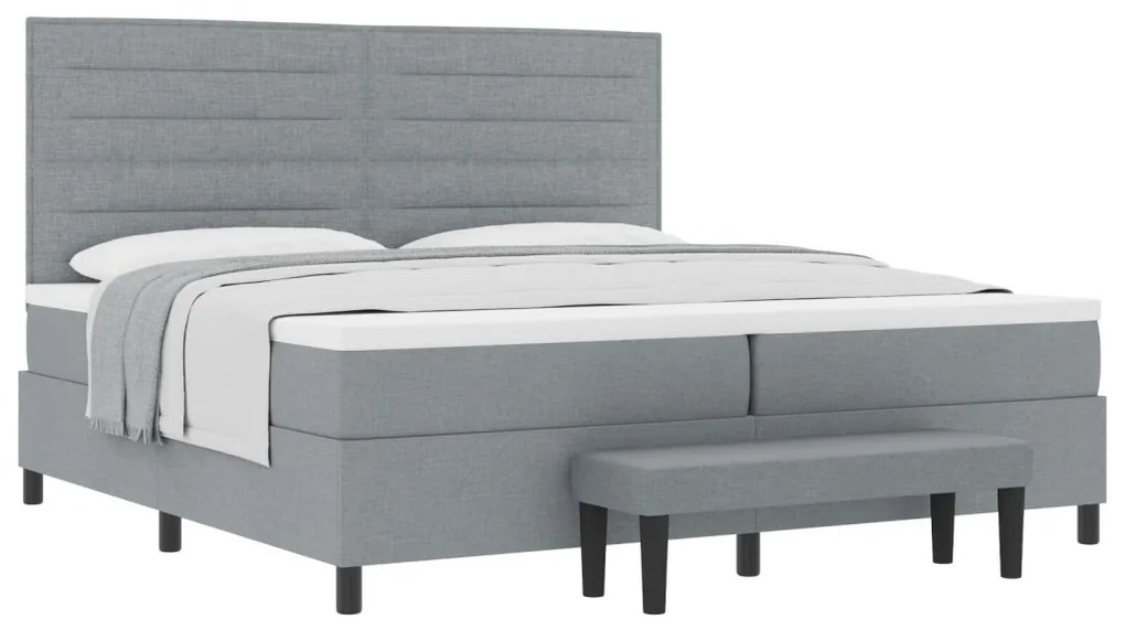 Boxspring ágy matraccal és paddal