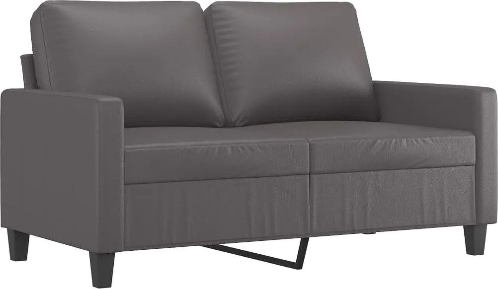 vidaXL 2 személyes szürke műbőr kanapé 120 cm