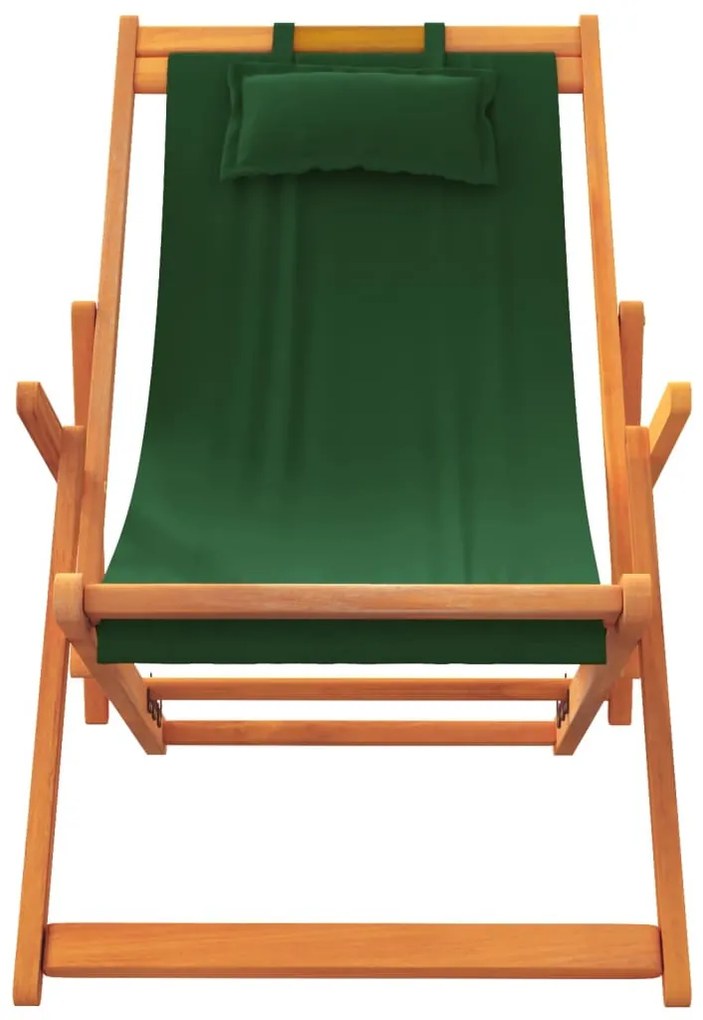 2 db összecsukható zöld szövet strandszék