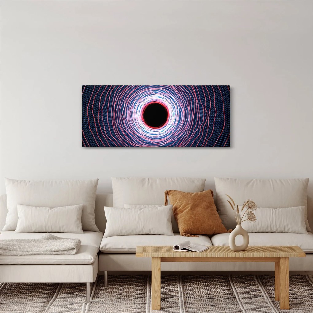 A kör absztrakció képe (120x50 cm)