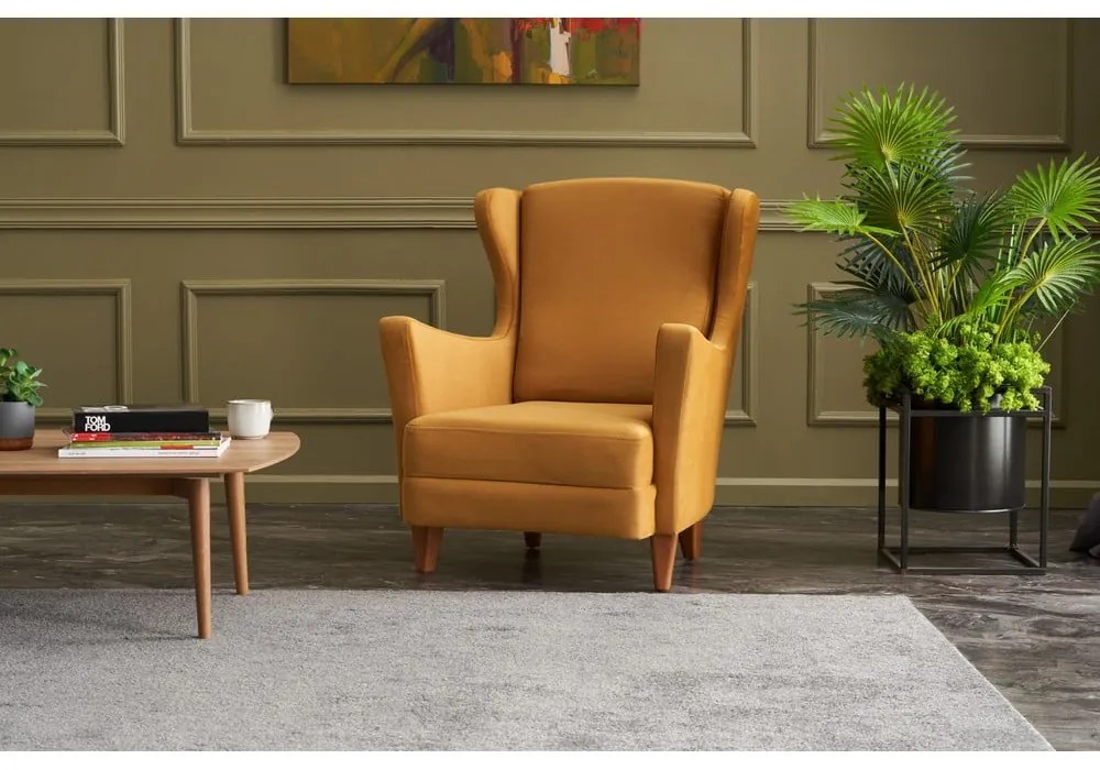 Sárga füles fotel Lola Brejer – Artie