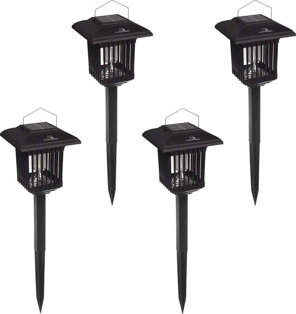 4x napelemes rovarölő lámpa professzionális kültéri Led szúnyogcsapda