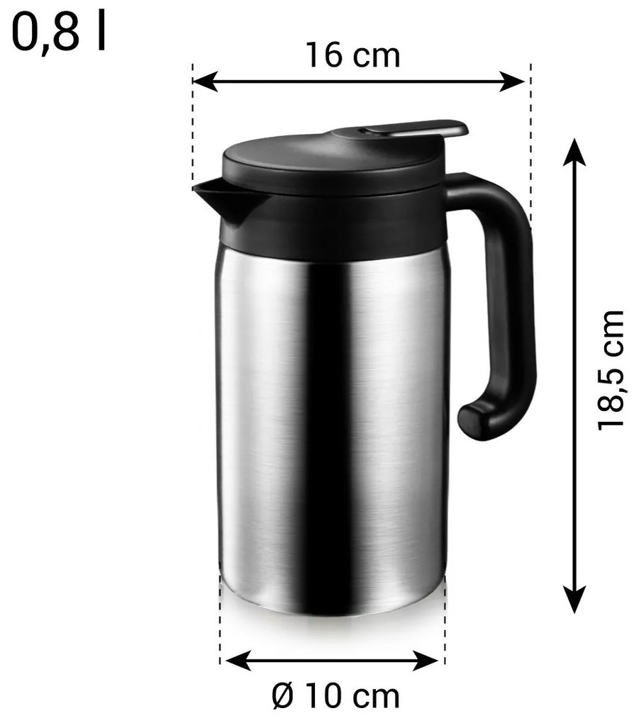 Tescoma CONSTANT termosz adagoló kupakkal0,8 l, rozsdamentes acél, 0,8 l