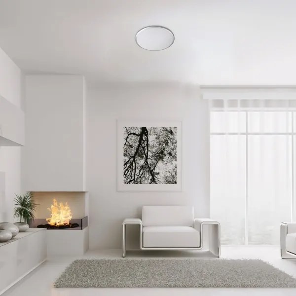 Rabalux 71131 - ENGON LED mennyezeti lámpa 45W, 230V, 4000K, ezüst, 48 cm