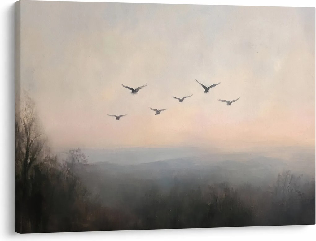 Kép - Madárcsapat (70x50 cm)
