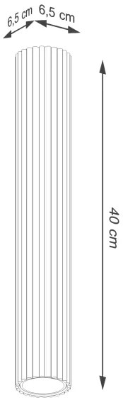 Sollux SL.1609 - Spotlámpa KARBON 1xGU10/10W/230V 40 cm zöld