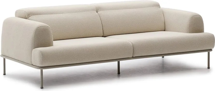 Bézs zsenília kanapé 234 cm Aurum – Kave Home