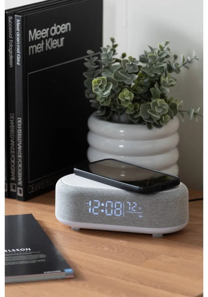 Digitális ébresztőóra vezeték nélküli töltővel Vogue – Karlsson