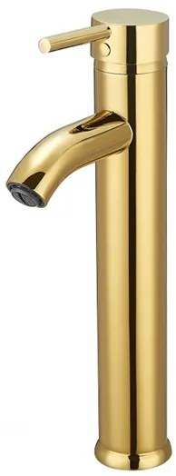 Mexen Lua magasított fürdőszobai mosdó csaptelep - arany (72810-50)