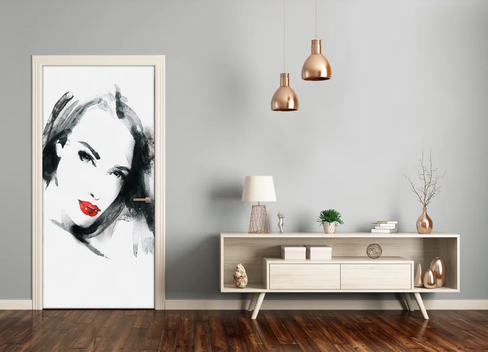 Poszter tapéta ajtóra Portré, nő 75x205 cm