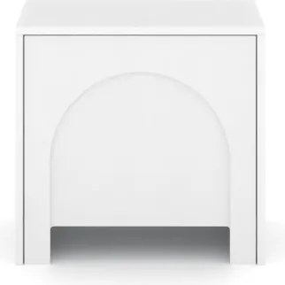 ARCO AR06 STOLIK NOCNY 1D BIAŁY/BIAŁY 5W