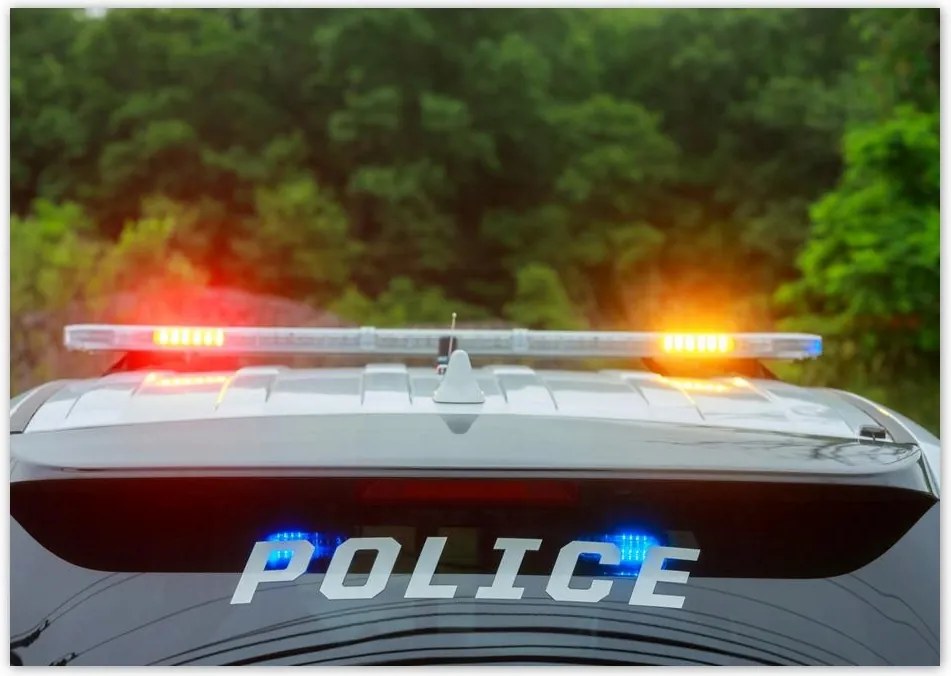 Poszterek A0 Szint Villogó rendőrségi lámpák