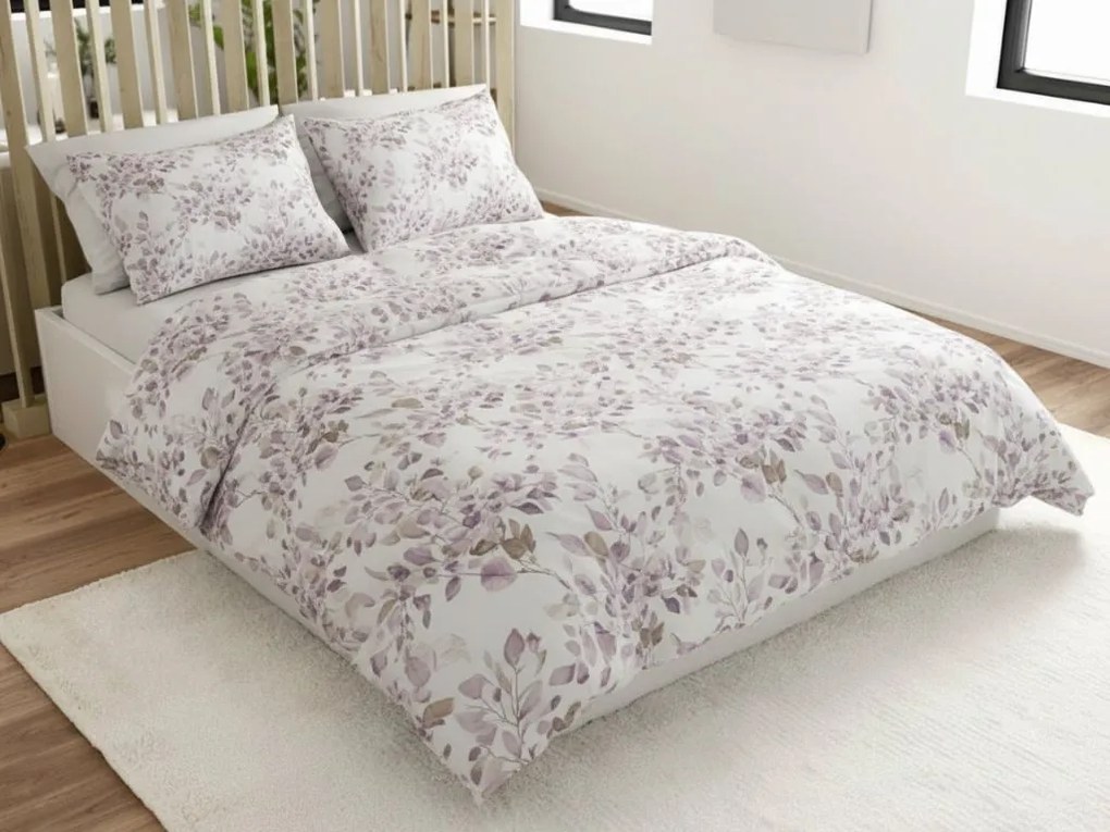 Mikroszálas ágyneműhuzat FLORANY fehér Ágyneműhuzat mérete: 2 db 70 x 90 cm | 200 x 220 cm