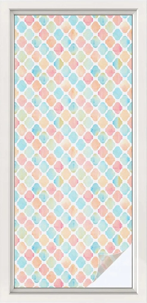 Szélvédőfólia Ablak Adatvédelem Színes akvarell 50x116