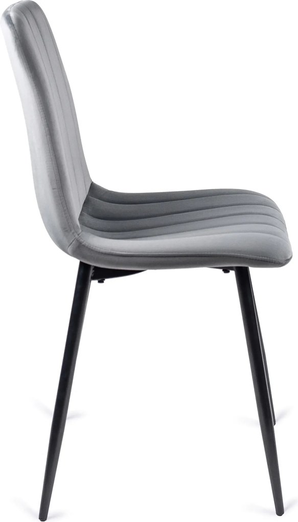 Szék szürke színben, bársony kárpittal. IBIS