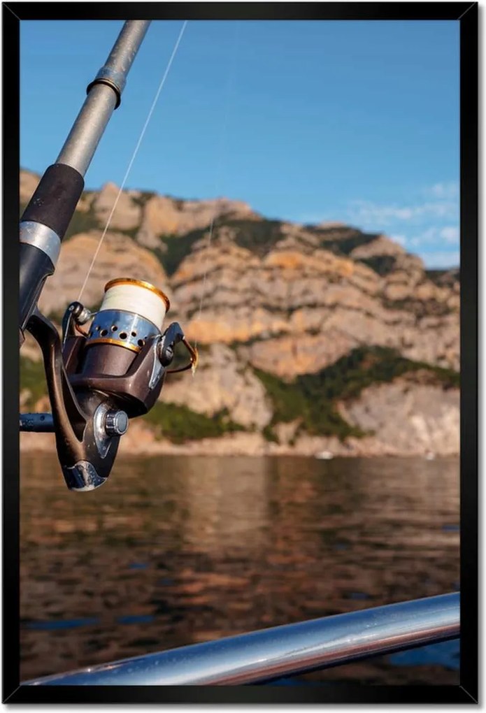 Poszterek keretben 40x60 Horgászbot vitorlás tenger