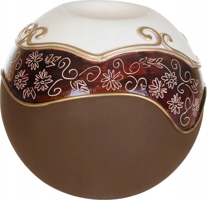 Gömb gyertyatartó közepes Bordó Ajándék