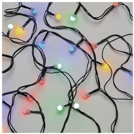 LED karácsonyi fényfüzér, cseresznye – golyók, 8 m, kültéri és beltéri, többszínű, program
