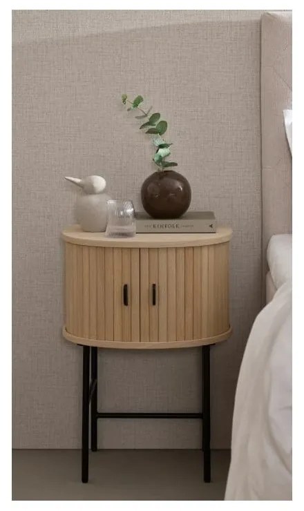 Natúr színű éjjeliszekrény Nola – Unique Furniture