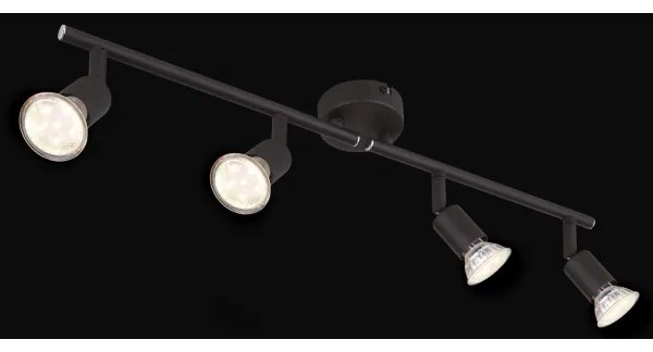 GLOBO 57382-4L - LED Spotlámpa OLIWA 4xGU10/3W/230V fekete