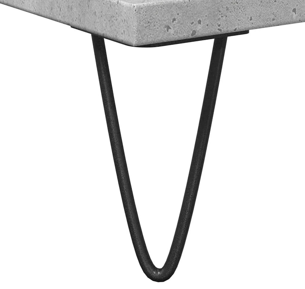 betonszürke szerelt fa fürdőszobai mosdószekrény 65x33x60 cm