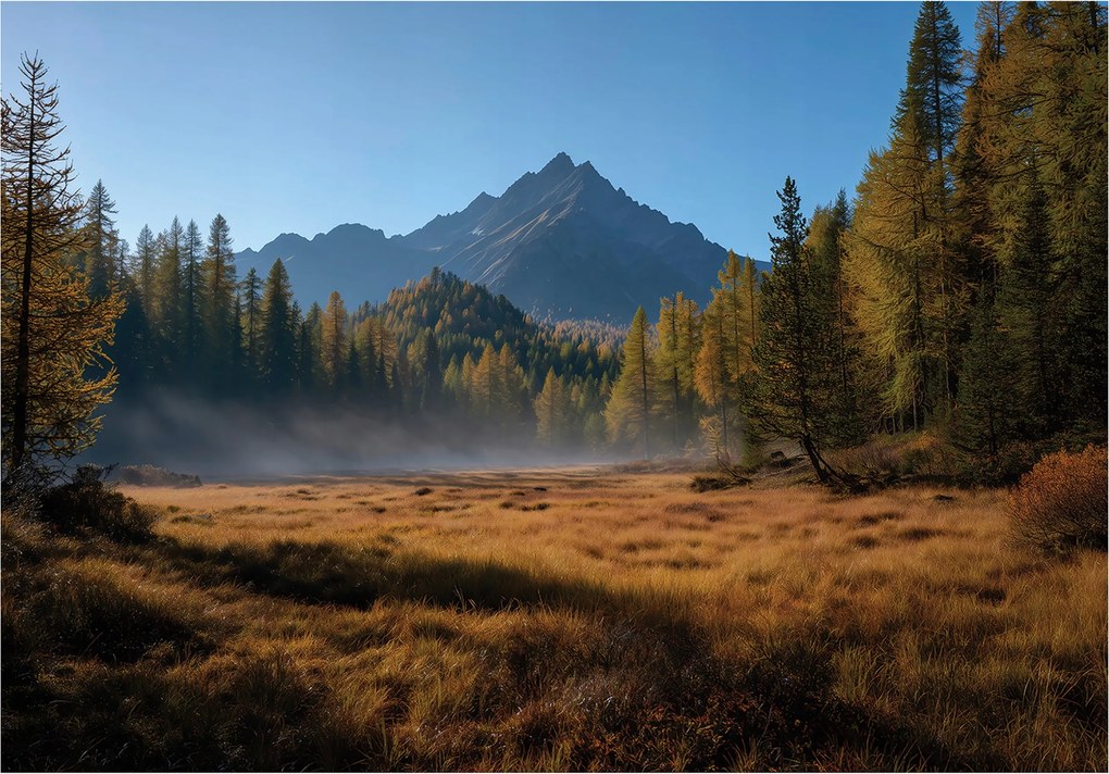 Fotótapéta Hegyek Erdő Tájkép Természet Hálószoba Nappali Tapéta Flizelina 200x140