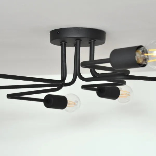 LED Felületre szerelhető csillár TUBE 6xE27/15W/230V