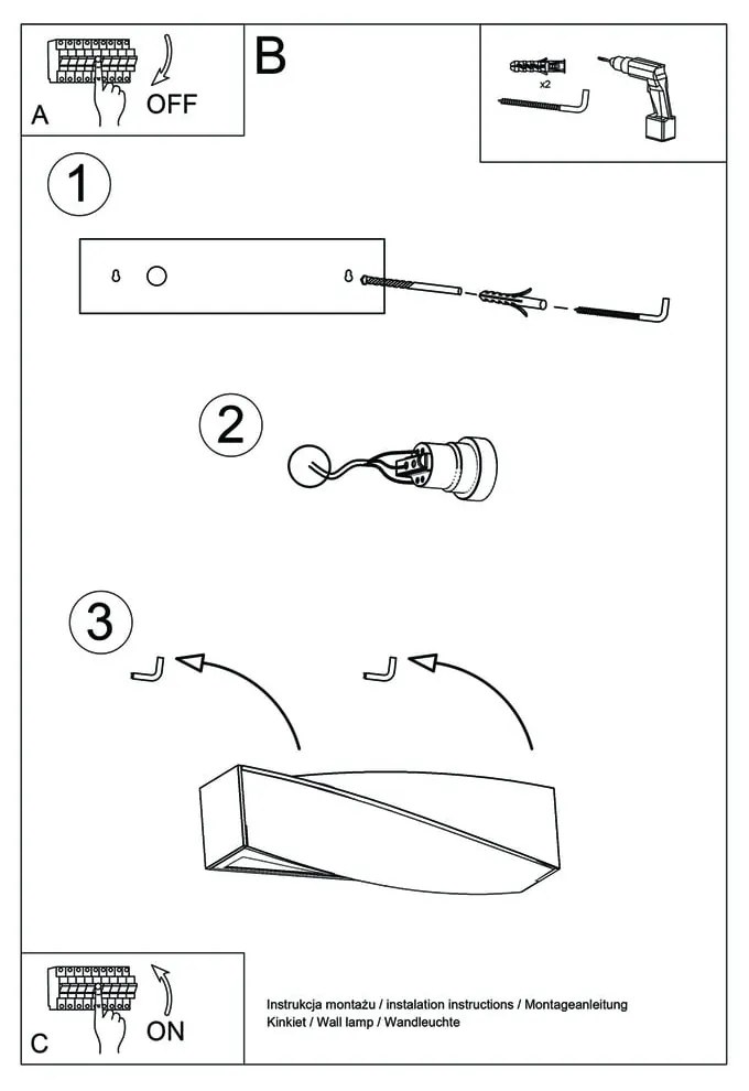 Taurus Mini kerámia fali lámpa - Sollux