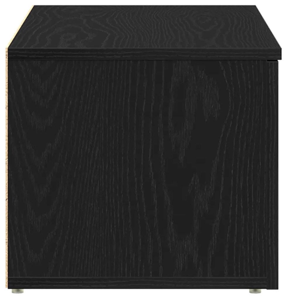 TV szekrény Fekete Tölgy 80x34x30 cm Mérnöki Fa