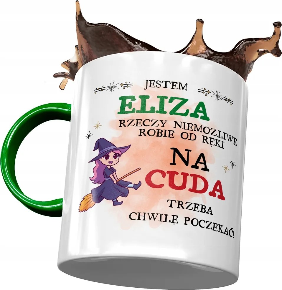 Zöld Bögre Eliza Barátnőknek Ajándék Nyomtatott Fotóval