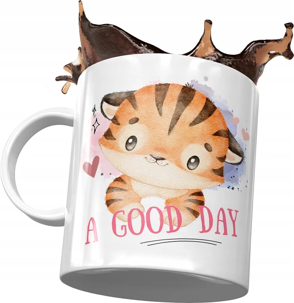 Tigris mintás bögre Cuki Ajándék fényképes nyomtatással