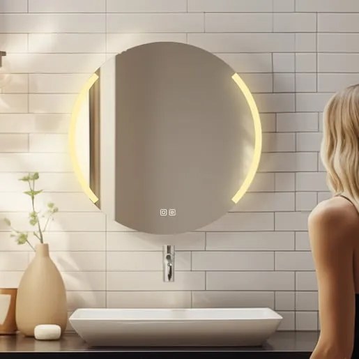 Tükör két érintésérzékelővel Naturel 60 cm tükör ZIL60LEDSE