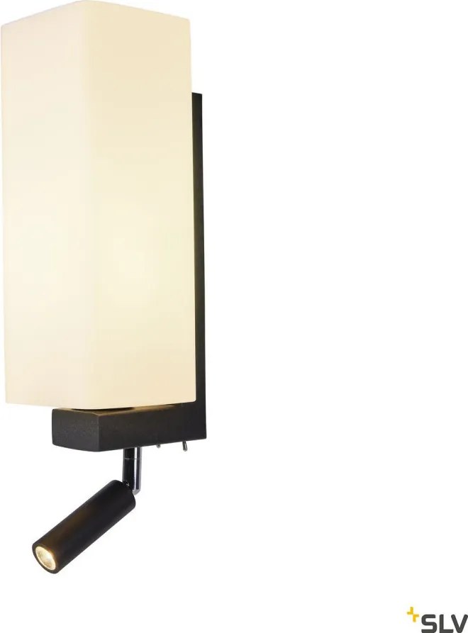 SLV QUADRASS 1003428 Fali lámpa 1x2W/E27 3000K 200LM IP20