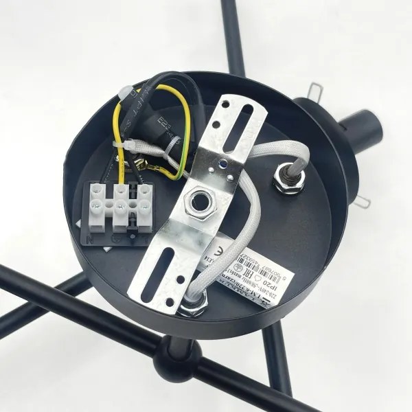 Brilagi - MALIVA felületre szerelt csillár 6xE14/15W/230V fekete/fehér