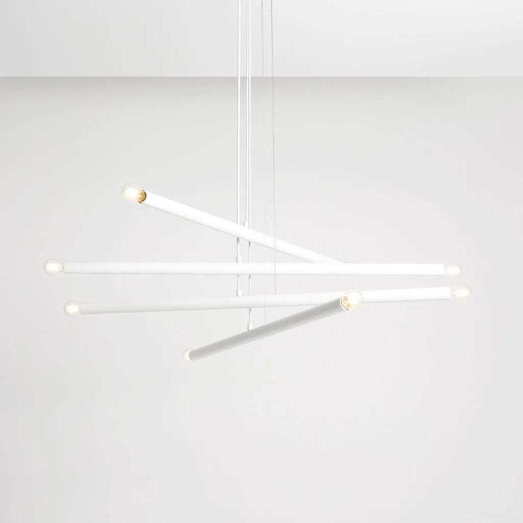 ALDEX 1072P TUBO Modern Led Függesztett Lámpa Fehér E14 IP20