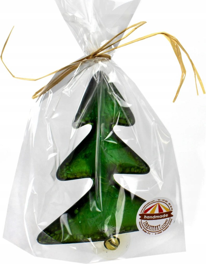 Kézműves karácsonyi dekoráció zöld karácsonyfa