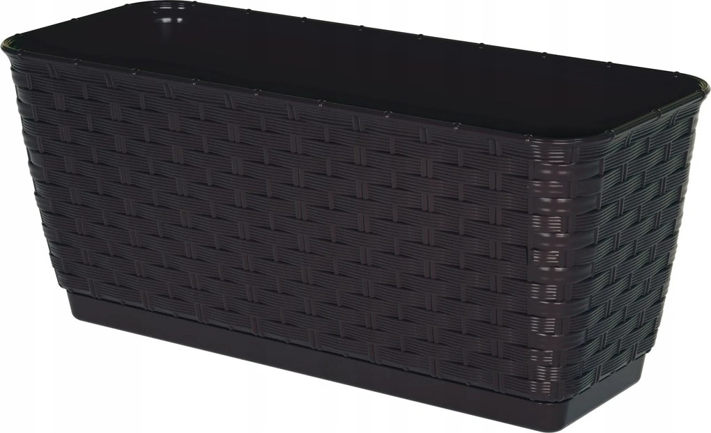 Erkély kaspó állvánnyal 38 x h15cm Doboz