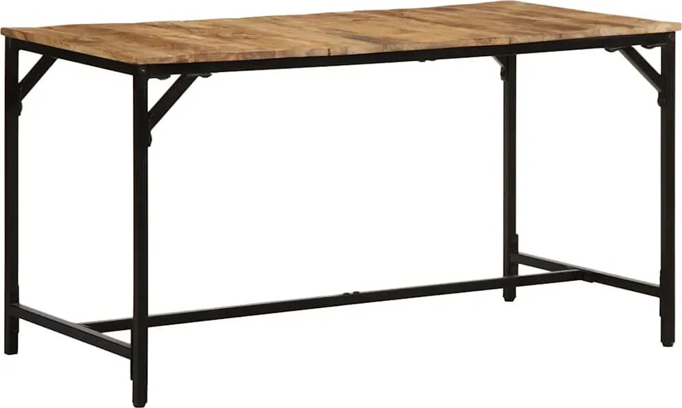 vidaXL tömör nyers mangófa étkezőasztal 140 x 70 x 75 cm