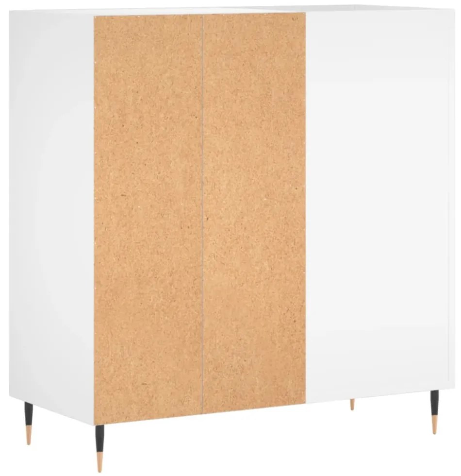 fehér szerelt fa hanglemezszekrény 84,5 x 38 x 89 cm