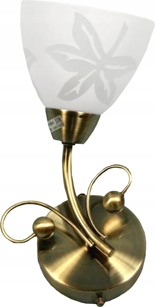 Candellux fali lámpa Leila E14 sárgaréz/fehér 40W IP20