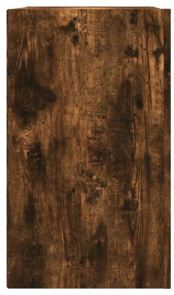 füstös tölgy színű szerelt fa faliszekrény 75 x 35 x 60 cm