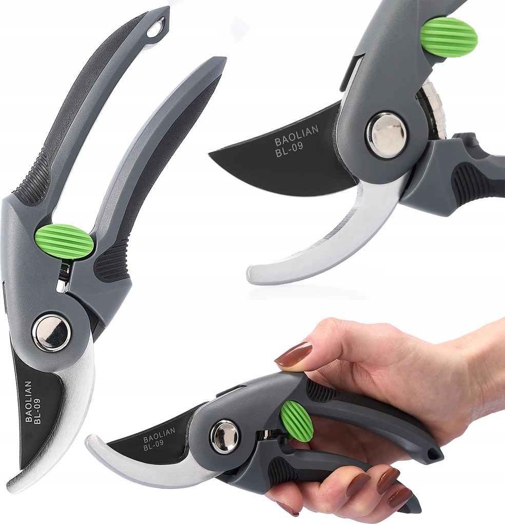 Metszőolló Ágakhoz kerti éles kézi bokor acél SK5 Robusztus Erős 28mm