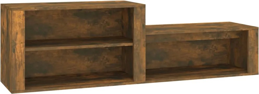 vidaXL füstös tölgy színű szerelt fa cipősszekrény 150x35x45 cm