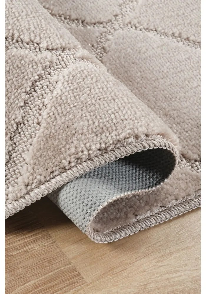 Világosbarna fürdőszobai kilépő szett 2 db-os 50x80 cm Cizgili – Foutastic